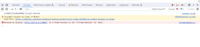 解决Refused to display 'http://127.0.0.1:8000/' in a frame because it set 'X-Frame-Options' to 'deny'.